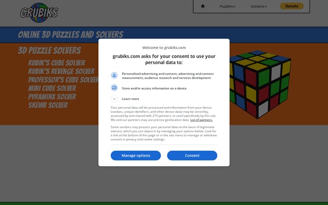 Screenshot of grubiks.com