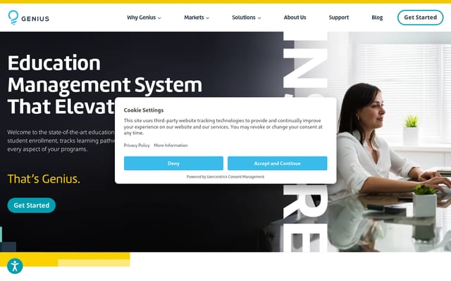 Screenshot of geniussis.com