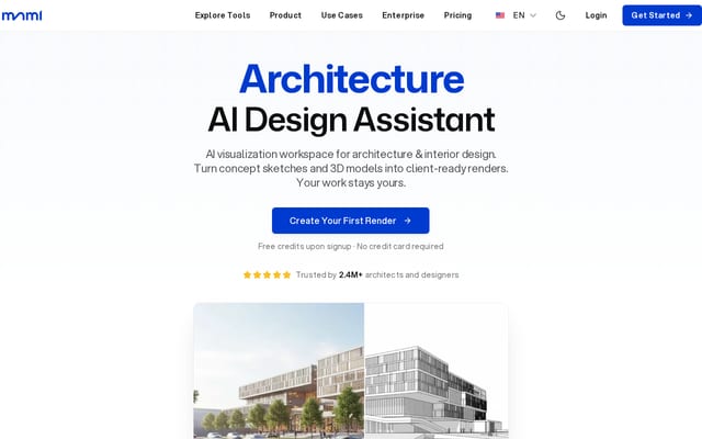 Screenshot of mnml.ai