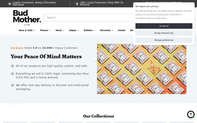 Screenshot of budmother.com