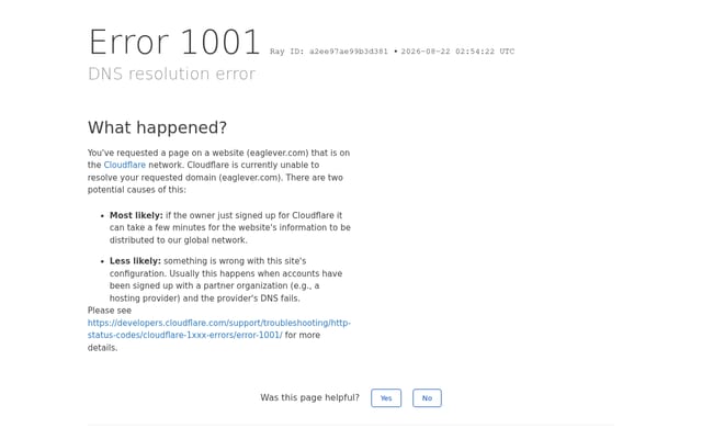 Screenshot of eaglever.com