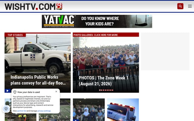 Screenshot of wishtv.com