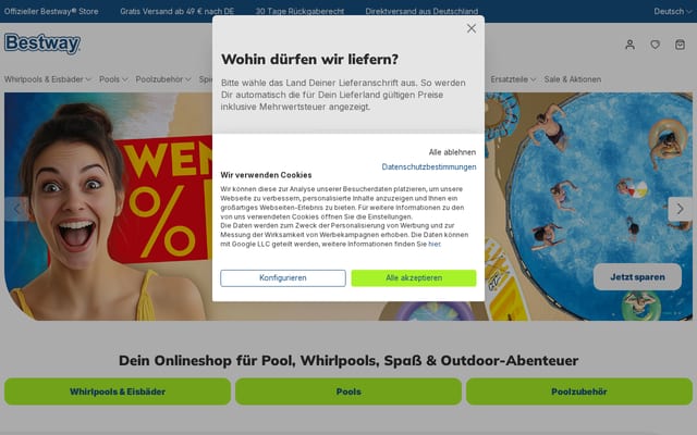 Screenshot of bestwaystore.de
