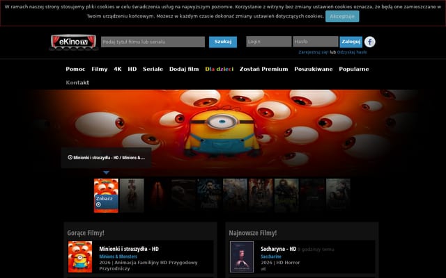 Screenshot of ekino-tv.pl