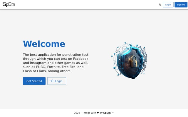 Screenshot of sp0m.co
