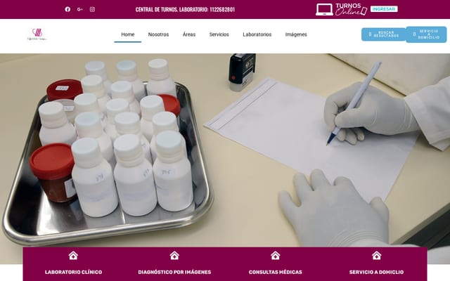 Screenshot of hmgsalud.com.ar