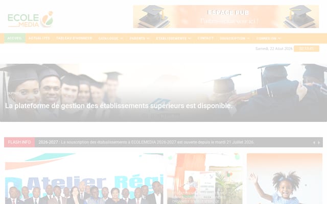 Screenshot of ecolemedia.net