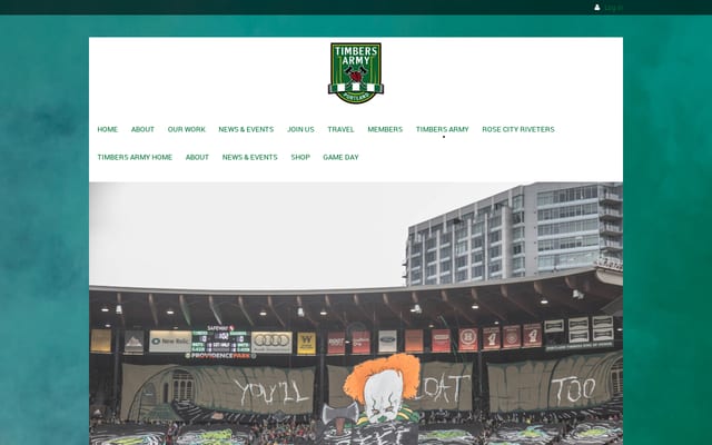 Screenshot of timbersarmy.org