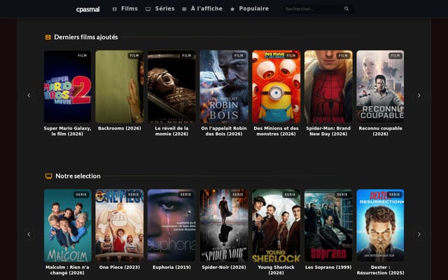 Screenshot of cpasmal.net