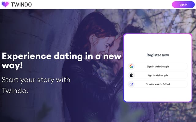 Screenshot of twindo.app