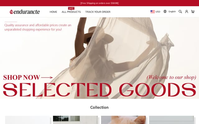Screenshot of endurancte.com