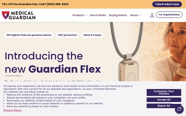 Screenshot of medicalguardian.com
