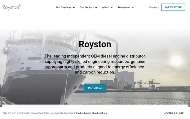 Screenshot of royston.co.uk