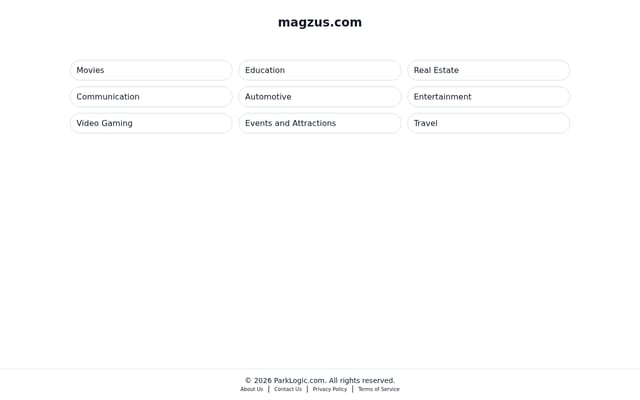 Screenshot of magzus.com