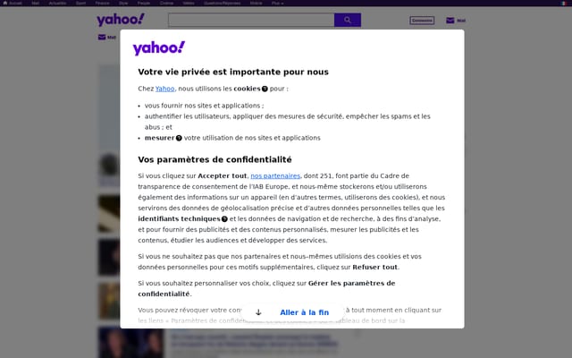 Screenshot of yahoofinance.com