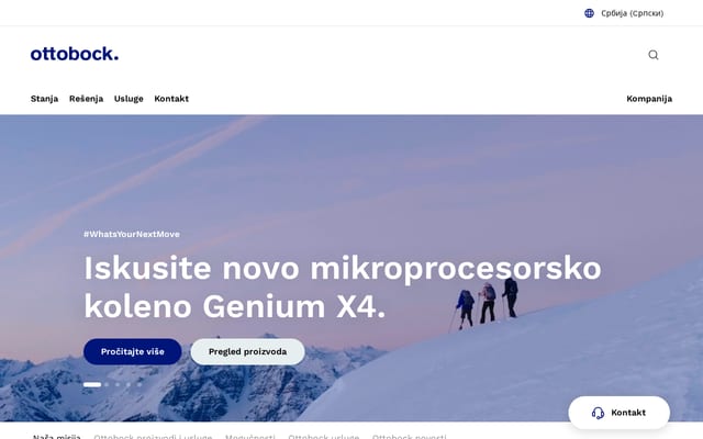 Screenshot of ottobock.rs