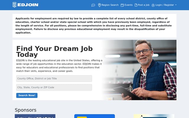 Screenshot of edjoin.org