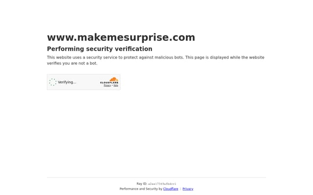 Screenshot of makemesurprise.com