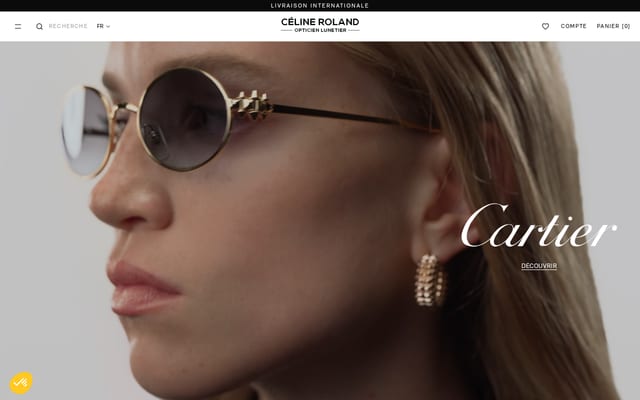 Screenshot of celine-opticien-lunetier.fr