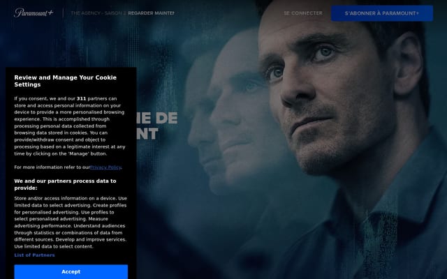 Screenshot of paramountplus.com