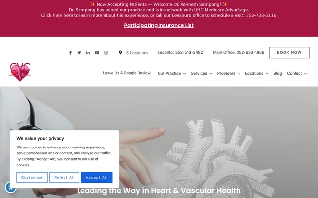 Screenshot of cvcfl.com