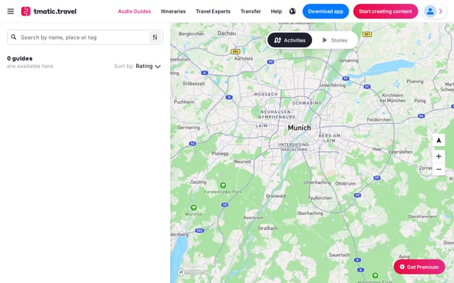 Screenshot of tmatic.travel