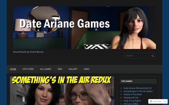 Screenshot of arianeb.com