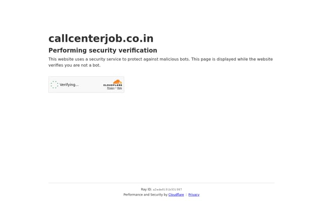 Screenshot of callcenterjob.co.in