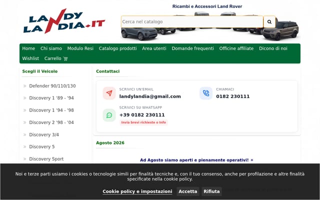 Screenshot of landylandia.it