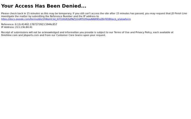 Screenshot of finishline.com