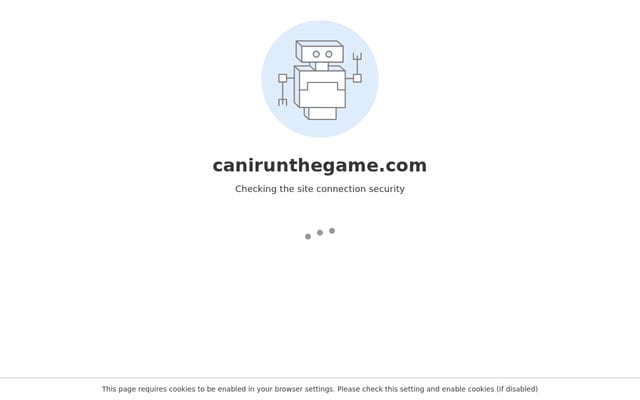 Screenshot of canirunthegame.com