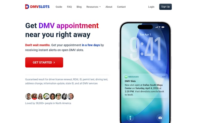 Screenshot of dmvslots.com