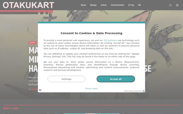 Screenshot of otakukart.com