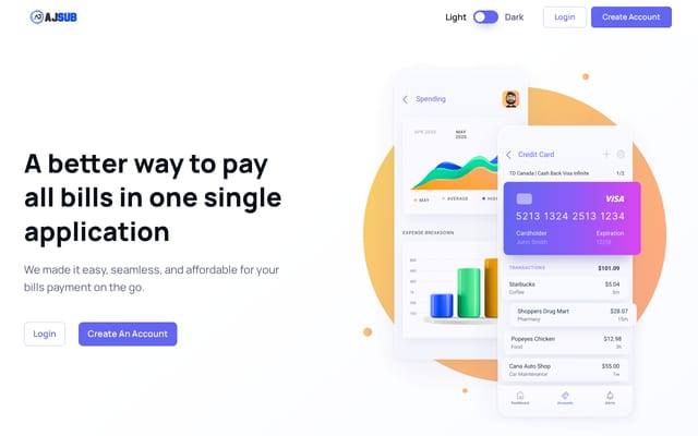 Screenshot of ajsub.com