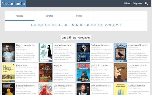 Screenshot of lectulandia.co