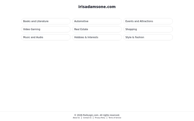 Screenshot of irisadamsone.com