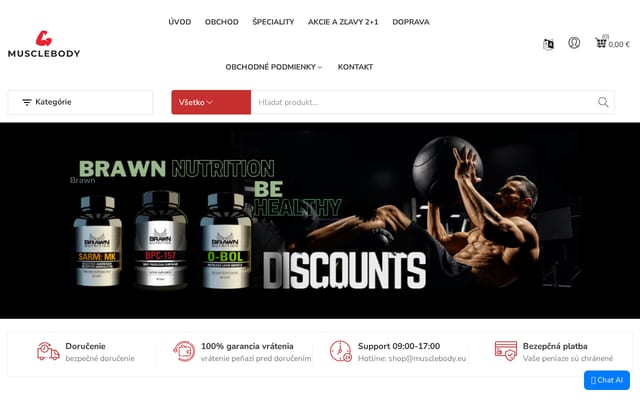 Screenshot of musclebody.eu