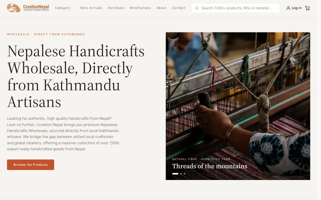Screenshot of creationnepal.com