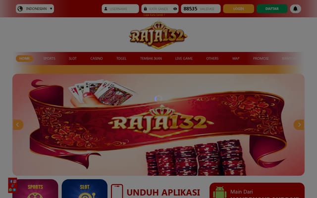 Screenshot of raja132.id