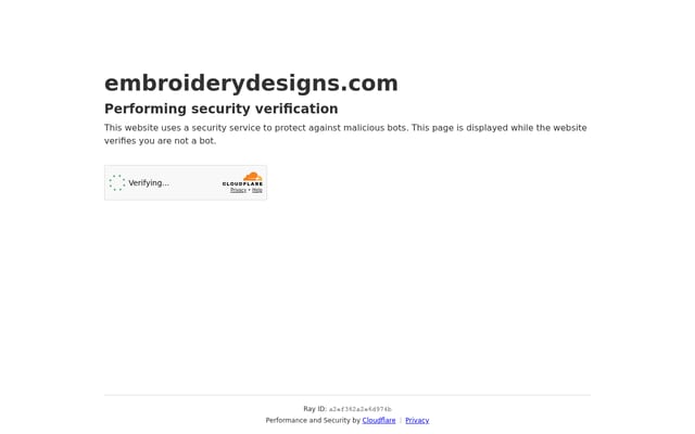 Screenshot of embroiderydesigns.com