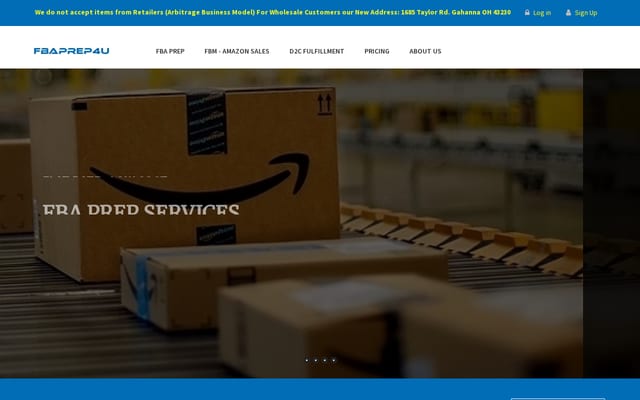 Screenshot of fbaprep4u.com