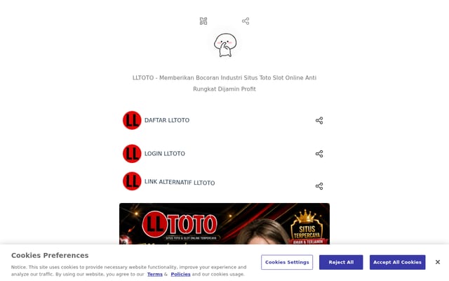 Screenshot of lltoto2.com