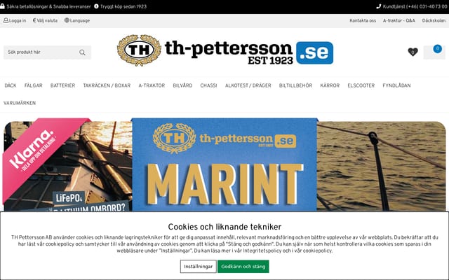 Screenshot of th-pettersson.se