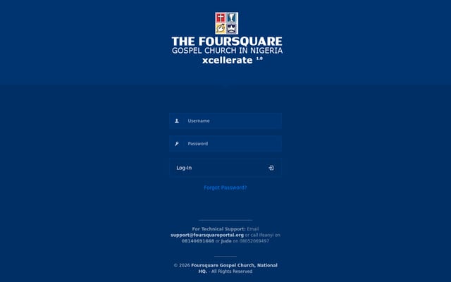 Screenshot of foursquareportal.org