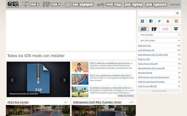 Screenshot of gtaall.net