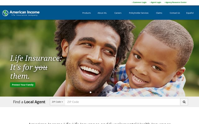 Screenshot of americanincomelife.com