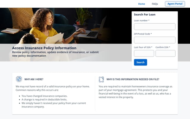 Screenshot of mycoverageinfo.com