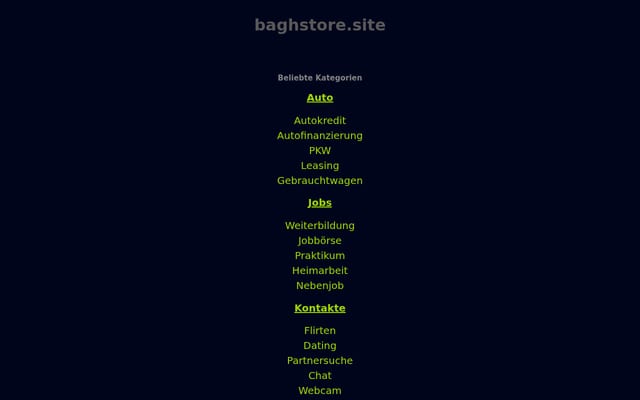 Screenshot of baghstore.site