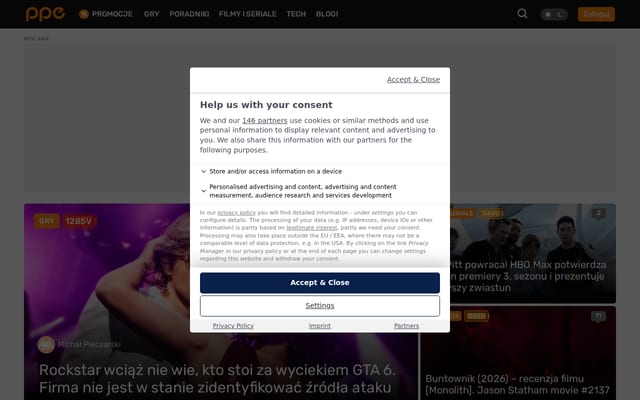 Screenshot of ppe.pl