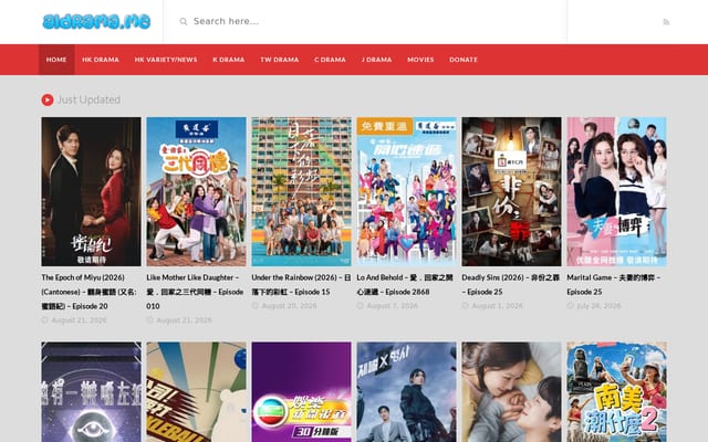 Screenshot of aidrama.me